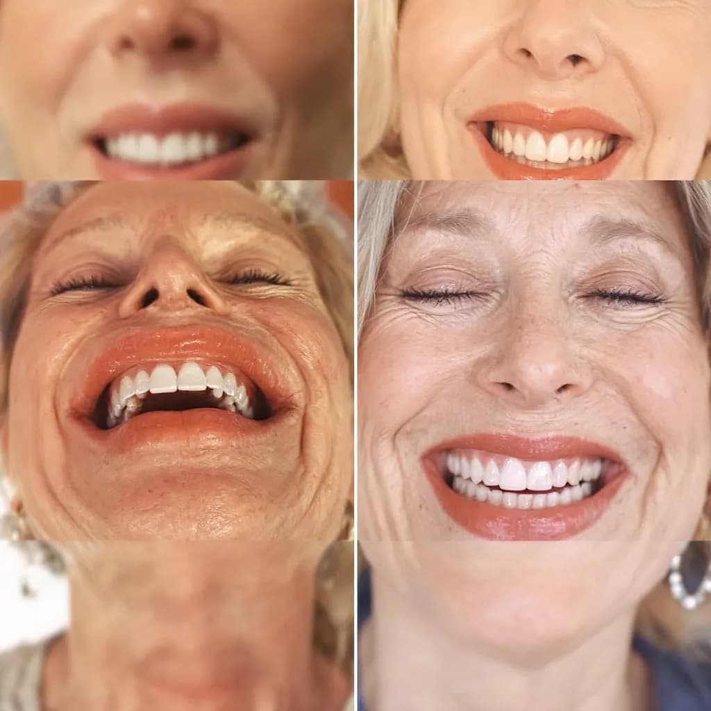 Patient's radiant smile makeover