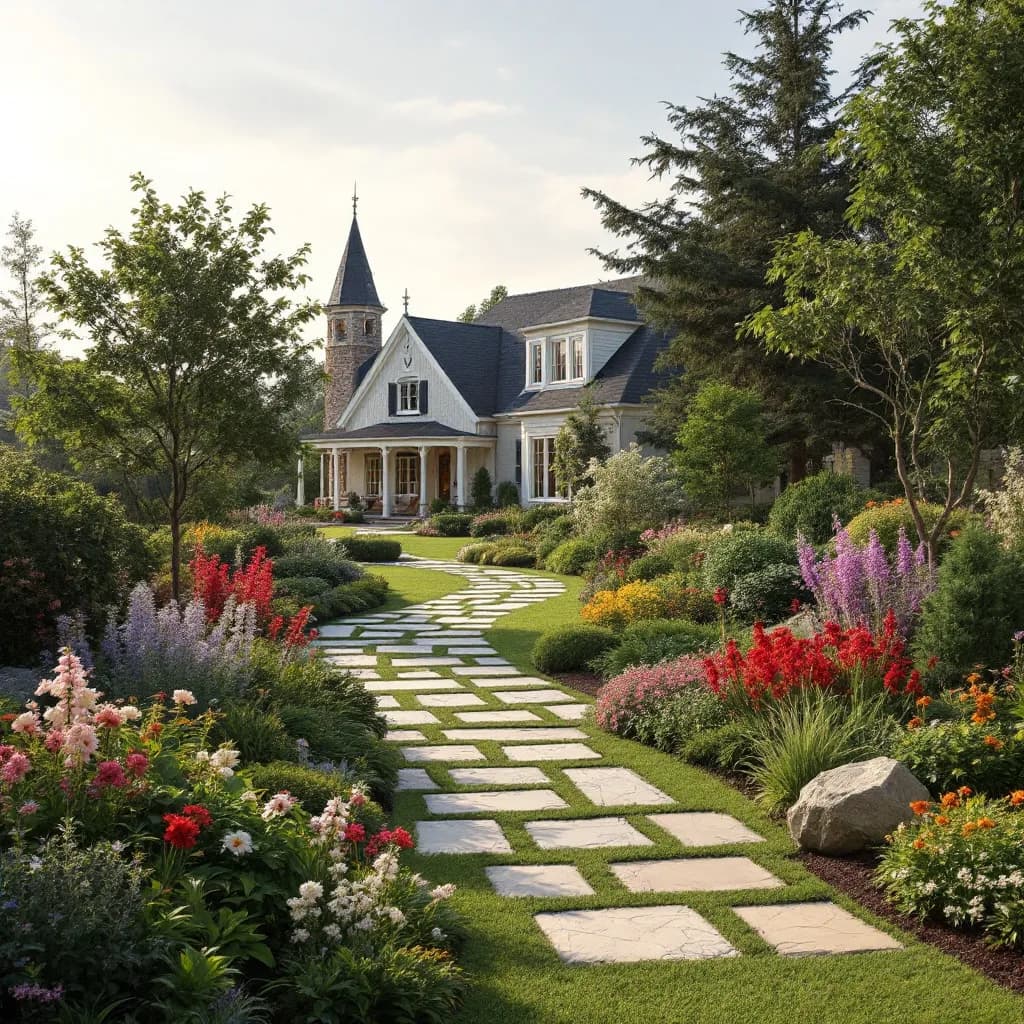 Landscape showcasing garden elegance